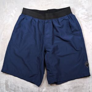 Prana Mojo Shorts Mens Medium Blue Stretch Outdoor Hiking Gym Training